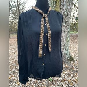 Brand new Vince Camuto black blouse size Large